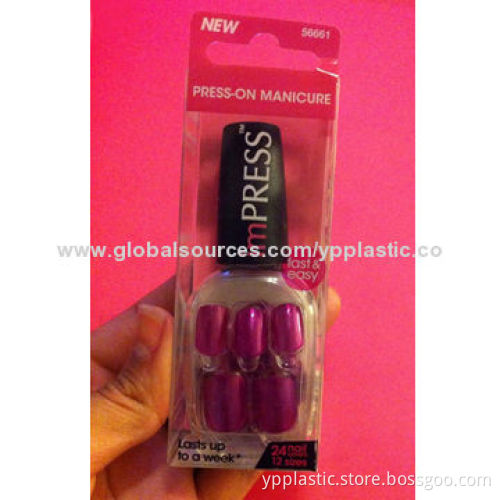 Nail Polish Plastic Packaging Box, Customized Sizes and Prints Available, 15-year Manufacturer